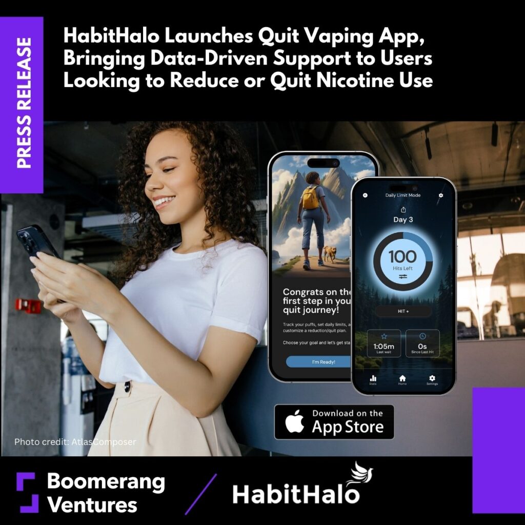 HabitHalo Launches Quit Vaping App, Bringing Data-Driven Support to Users Looking to Reduce or Quit Nicotine Use