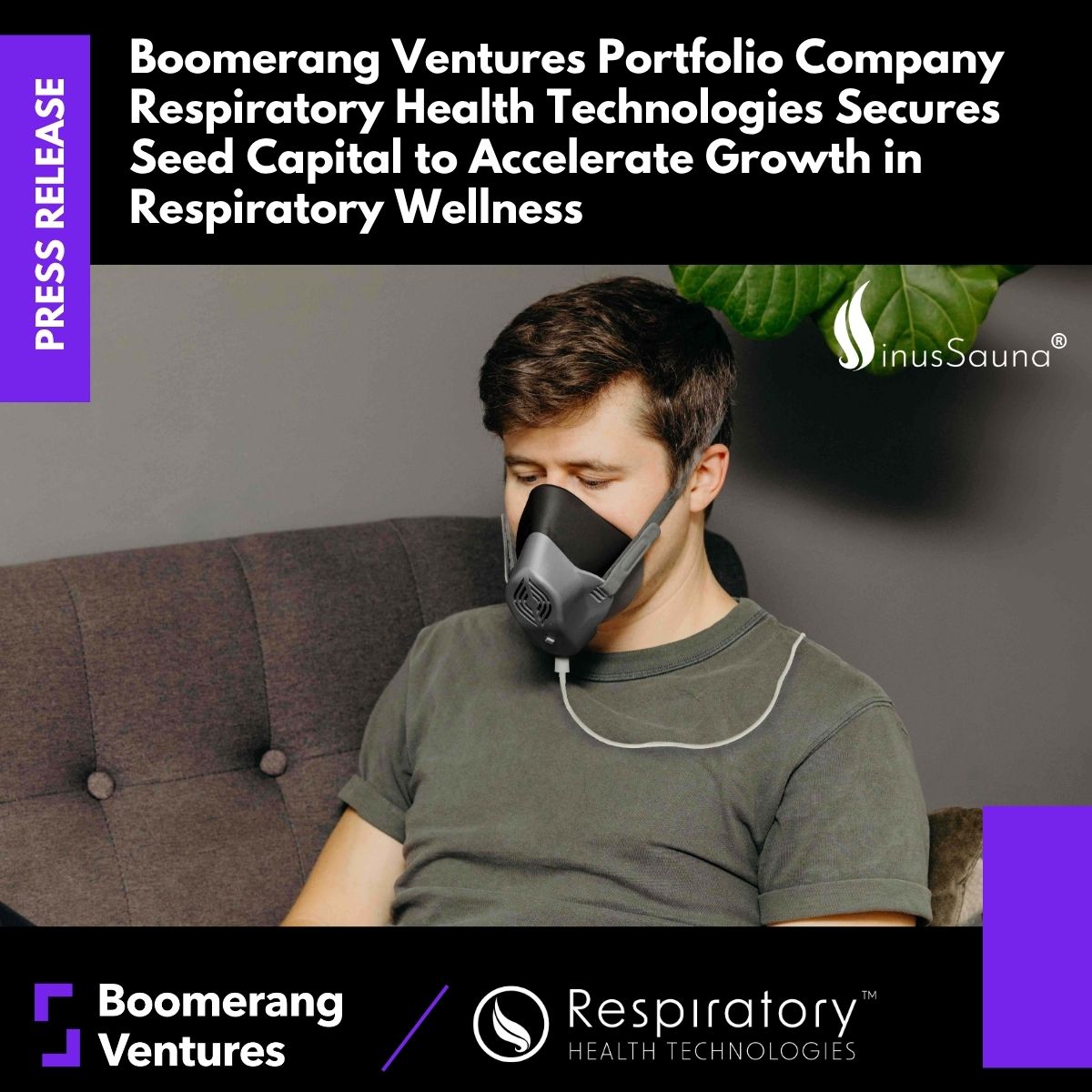 Press Release: Boomerang Ventures Portfolio Company Respiratory Health Technologies Secures Seed Capital to Accelerate Growth in Respiratory Wellness