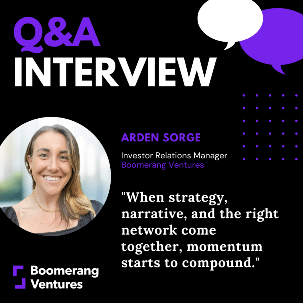 Connecting Healthcare Innovation with Capital: A Conversation with Arden Sorge, Investor Relations Manager, Boomerang Ventures